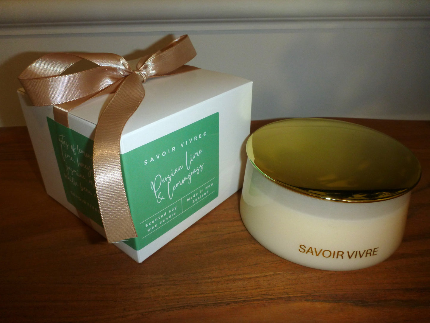 Savoir Vivre Candle Persian Lime and Lemongrass NZ