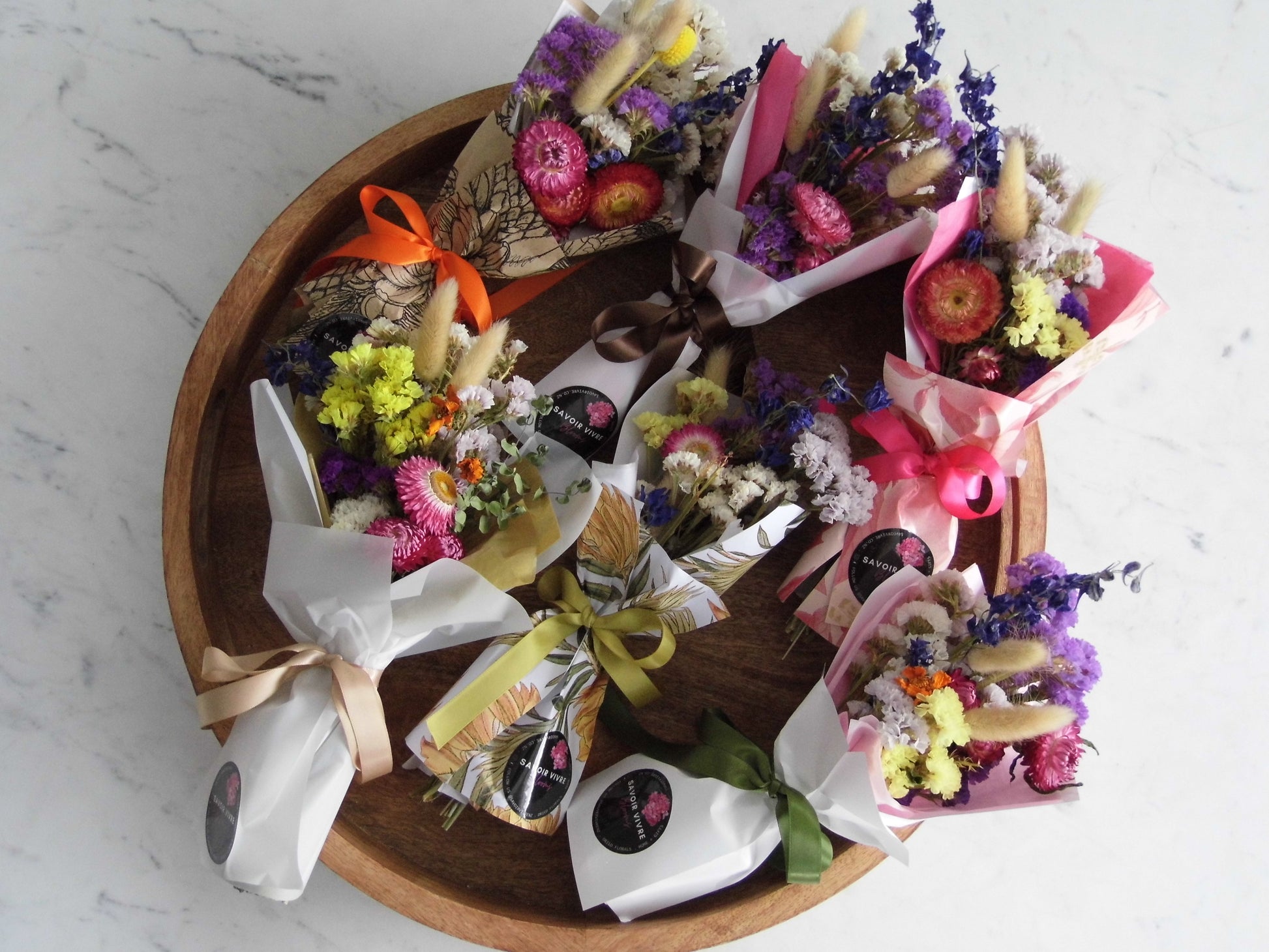 Mini Romantic Dried Flower Bouquet Savoir Vivre Homewares & Gifts NZ