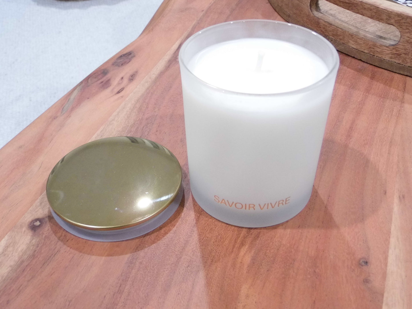 Savoir Vivre Crème Brûlée Soy Candle 350g NZ Poured