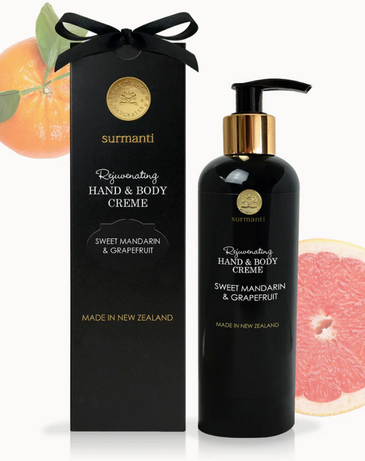 Surmanti Sweet Mandarin & Grapefruit Hand & Body Creme 300ml NZ