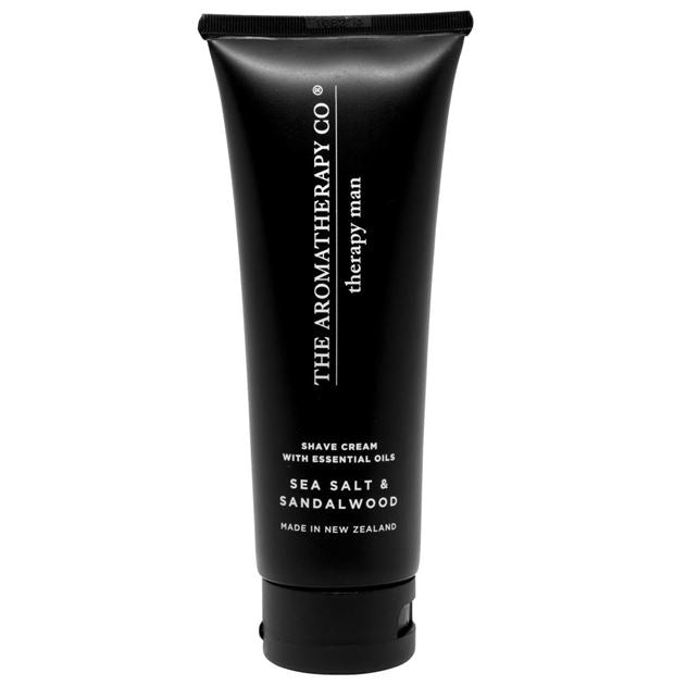 Therapy Man Shave Cream 100ml - Sea Salt and Sandalwood The Aromatherapy Company