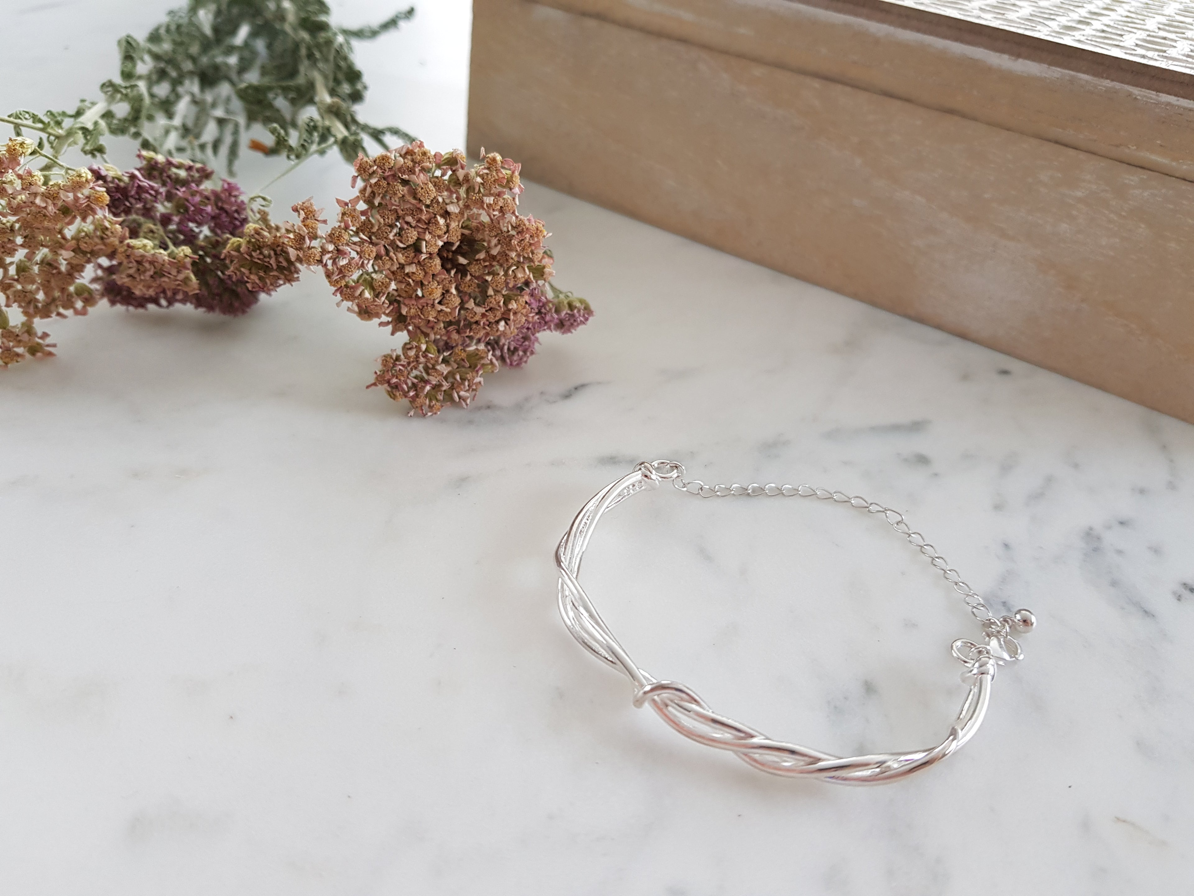 NZ Sterling Silver Twisted Cuff Bracelet by Savoir Vivre