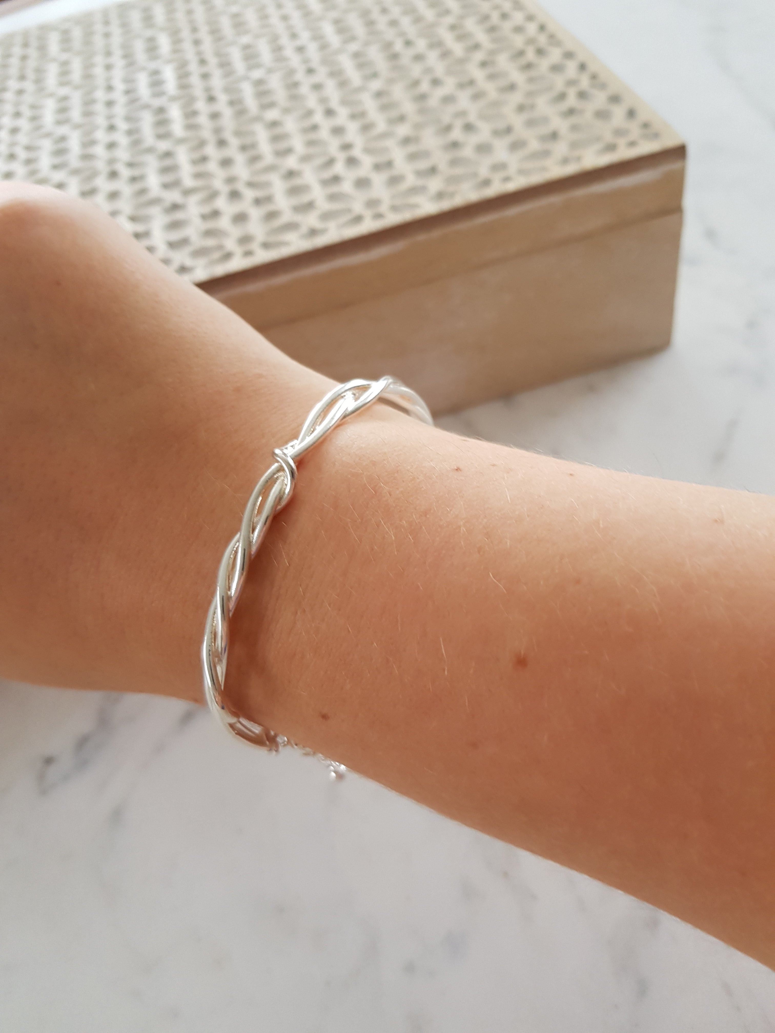 Sterling Silver Twisted Cuff Bracelet NZ