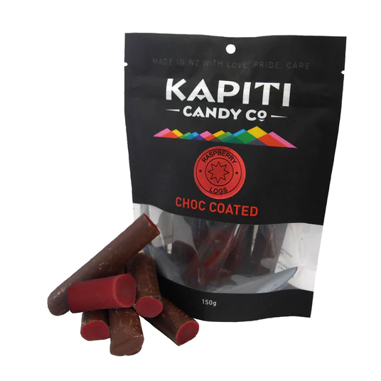 Kapiti Candy Co Choc Coated Soft Raspberry Rolls NZ