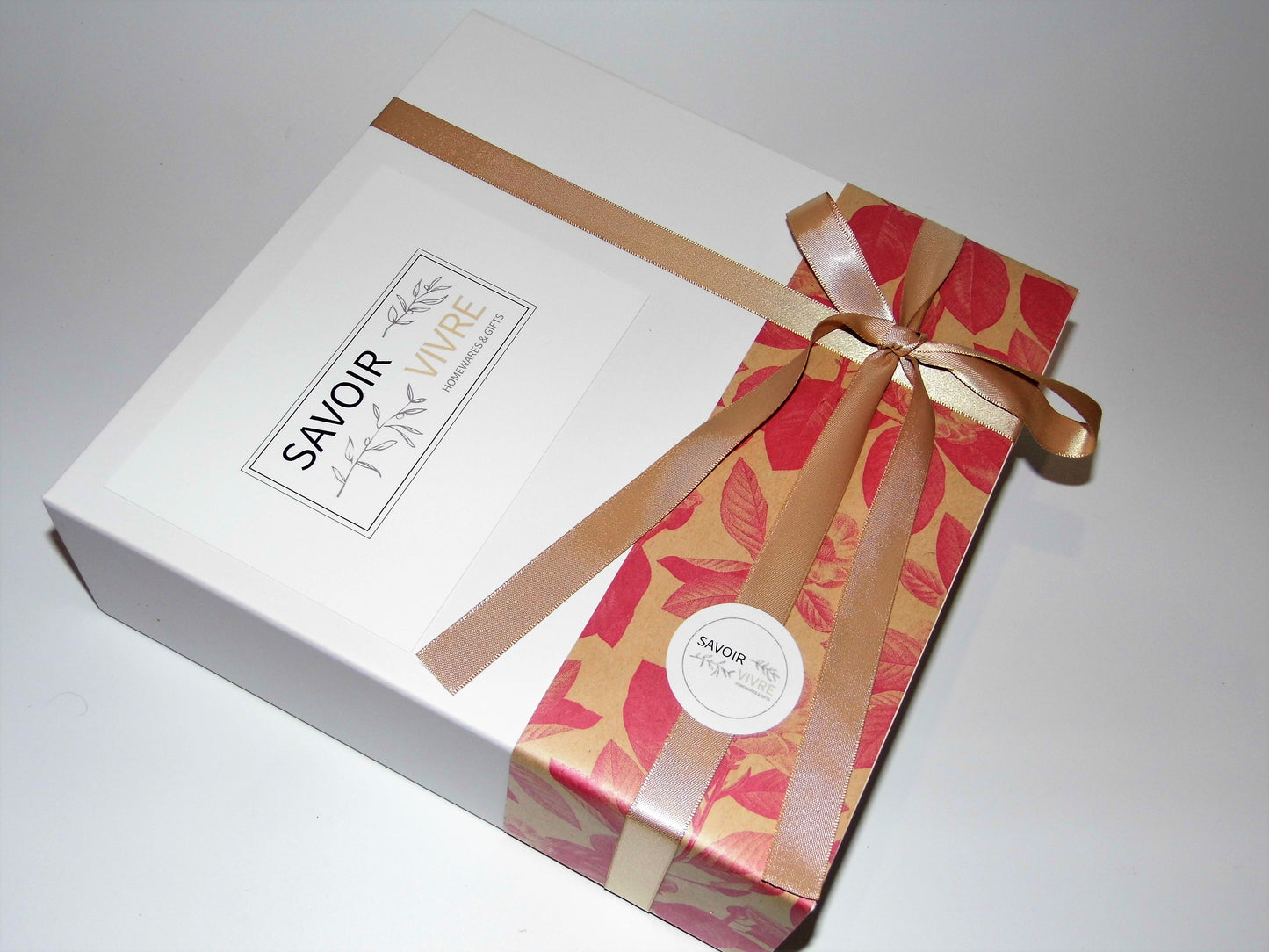 Mini-Large Custom Deluxe Gift Box (Choose Satin Ribbon, Sash + Items of Your Choice)
