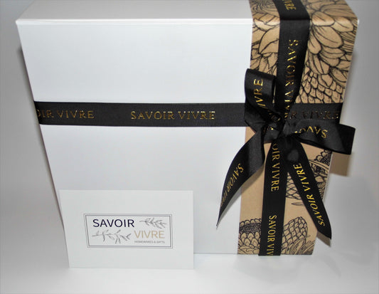 Mini-Large Custom Deluxe Gift Box (Choose Satin Ribbon, Sash + Items of Your Choice) NZ