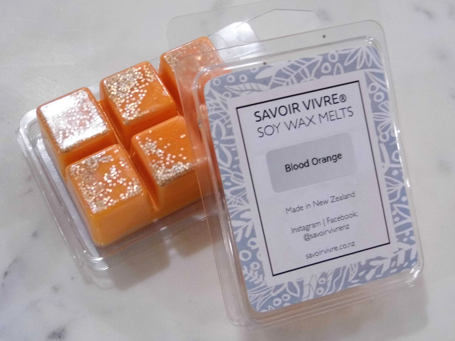 Savoir Vivre Soy Wax Melts NZ -Blood Orange