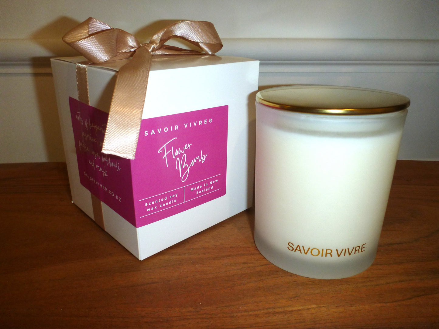 Savoir Vivre Flower Bomb Soy Candle 350g NZ