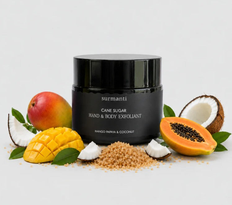Surmanti Mango Papaya & Coconut Cane Sugar Exfoliant - 100g NZ