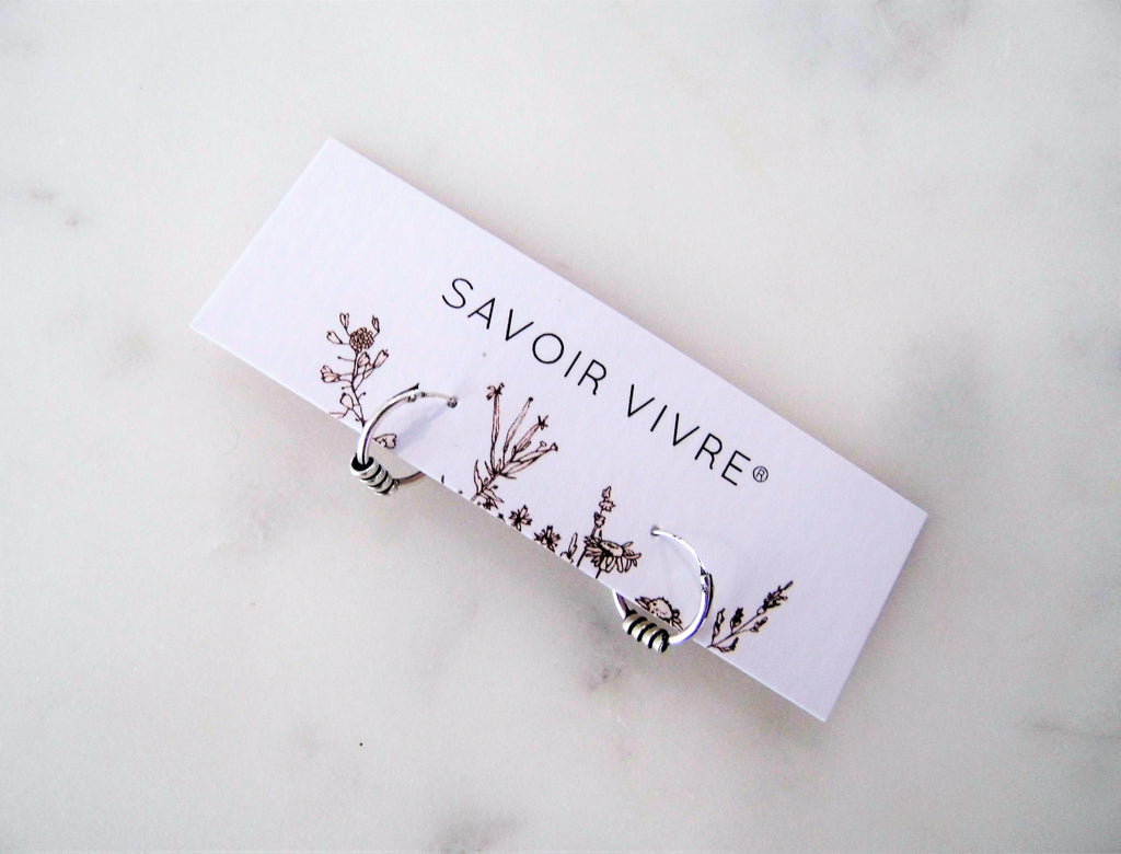 Bali Sterling Silver Hoop Earrings NZ AU