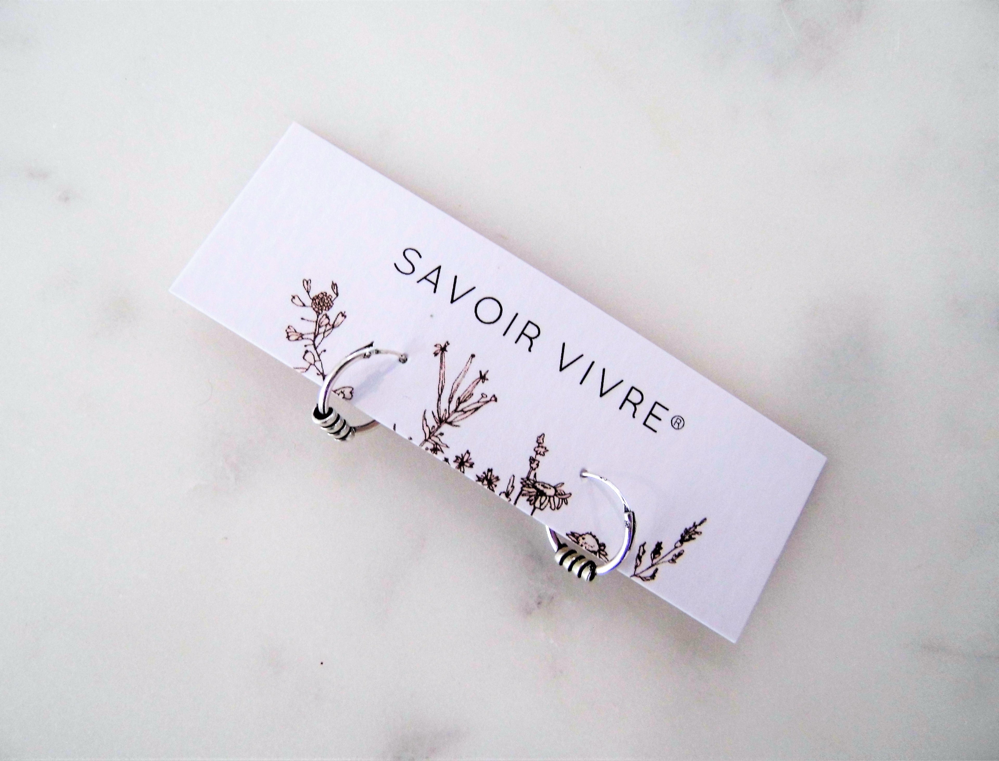 Bali Sterling Silver Hoop Earrings NZ AU