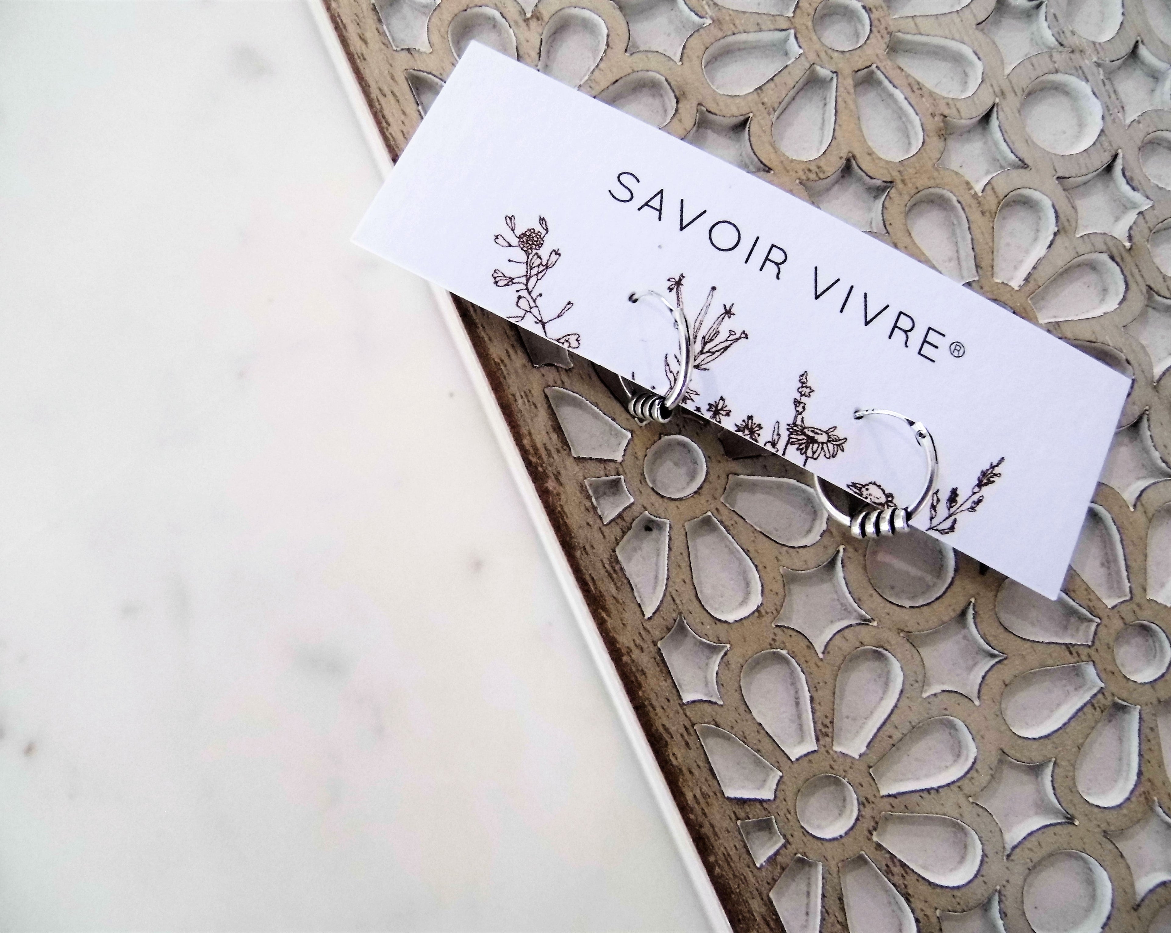 Bali Sterling Silver Hoop Earrings NZ AU