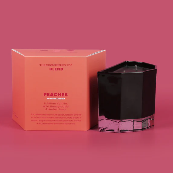 Blend Soy Wax Candle - Peaches by The Aromatherapy Co 280g NZ AU
