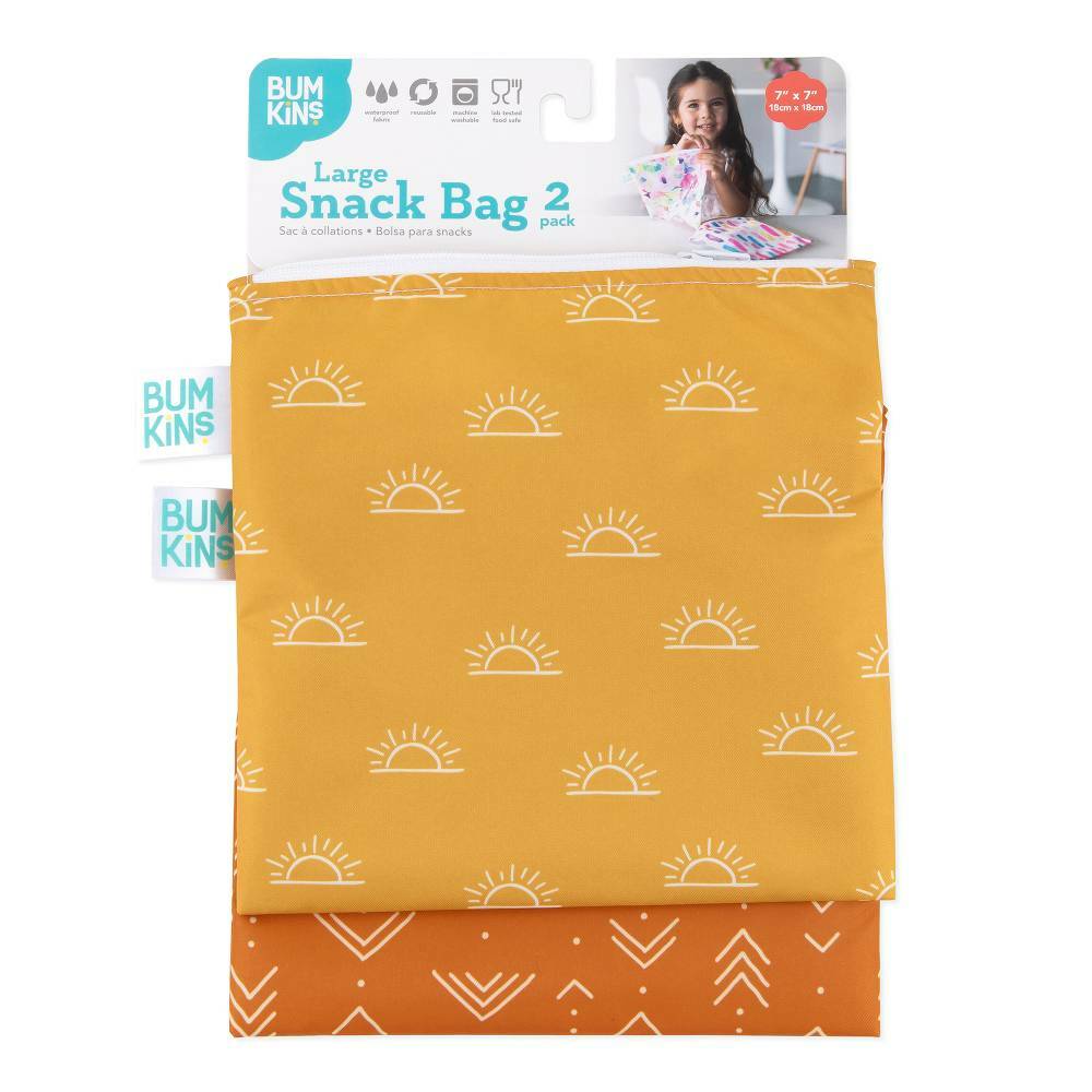 Little Unicorn Bumkins Large Snack Bag 2pk - Boho