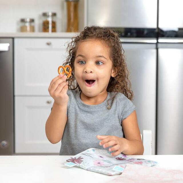 Bumkins Large Snack Bag 2pk - Floral & Lace