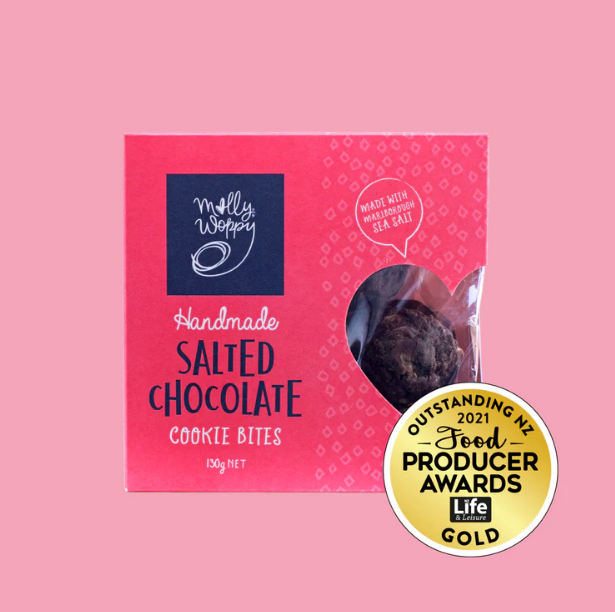 Molly Woppy Salted Chocolate Cookie Bites 130g NZ