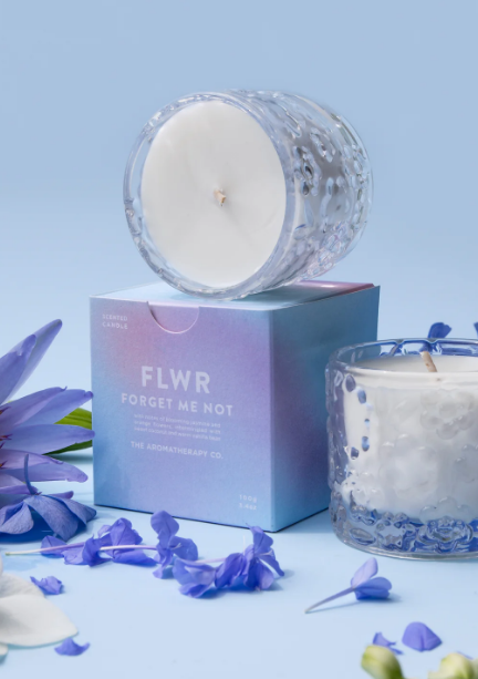 FLWR Soy Candle - Forget me not NZ AU