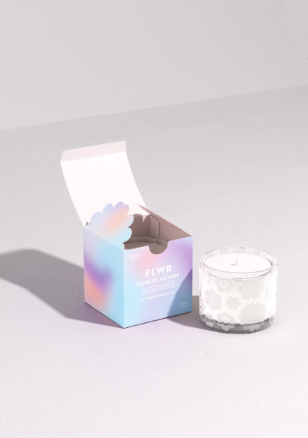 FLWR Soy Candle - Forget me not NZ AU