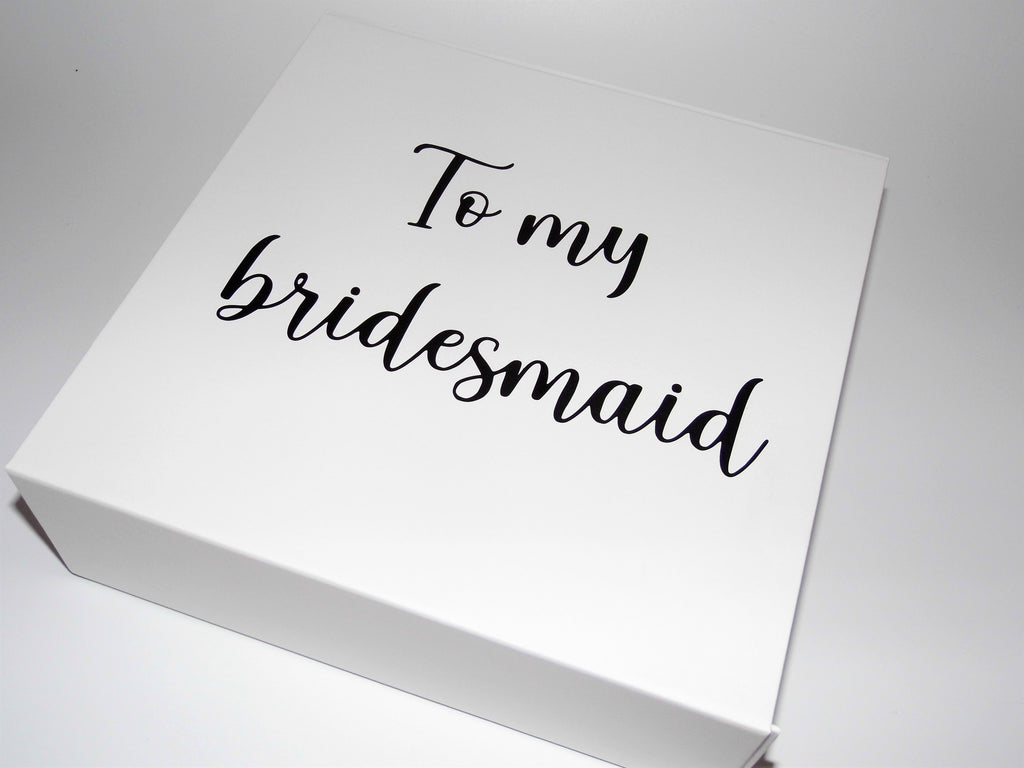Mini-Small 'To My Bridesmaid' Custom Deluxe Gift Box NZ