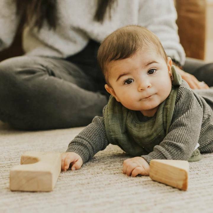 Little Unicorn Muslin Classic Bib 3 pack - Fern Baby Boy Gift