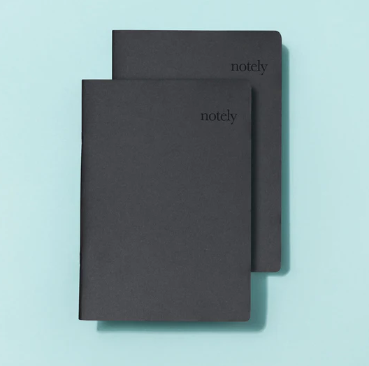 Notely Japanese Notebooks Notely Noir A5 Lined Notebook Set Black Journal – Savoir Vivre ...