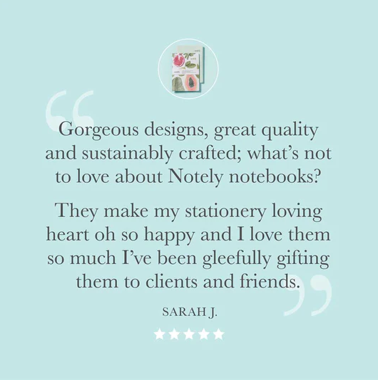 Notely Perfectly Picked & Minty Leaf – A5 Notebook (Set of 2) 64 pages