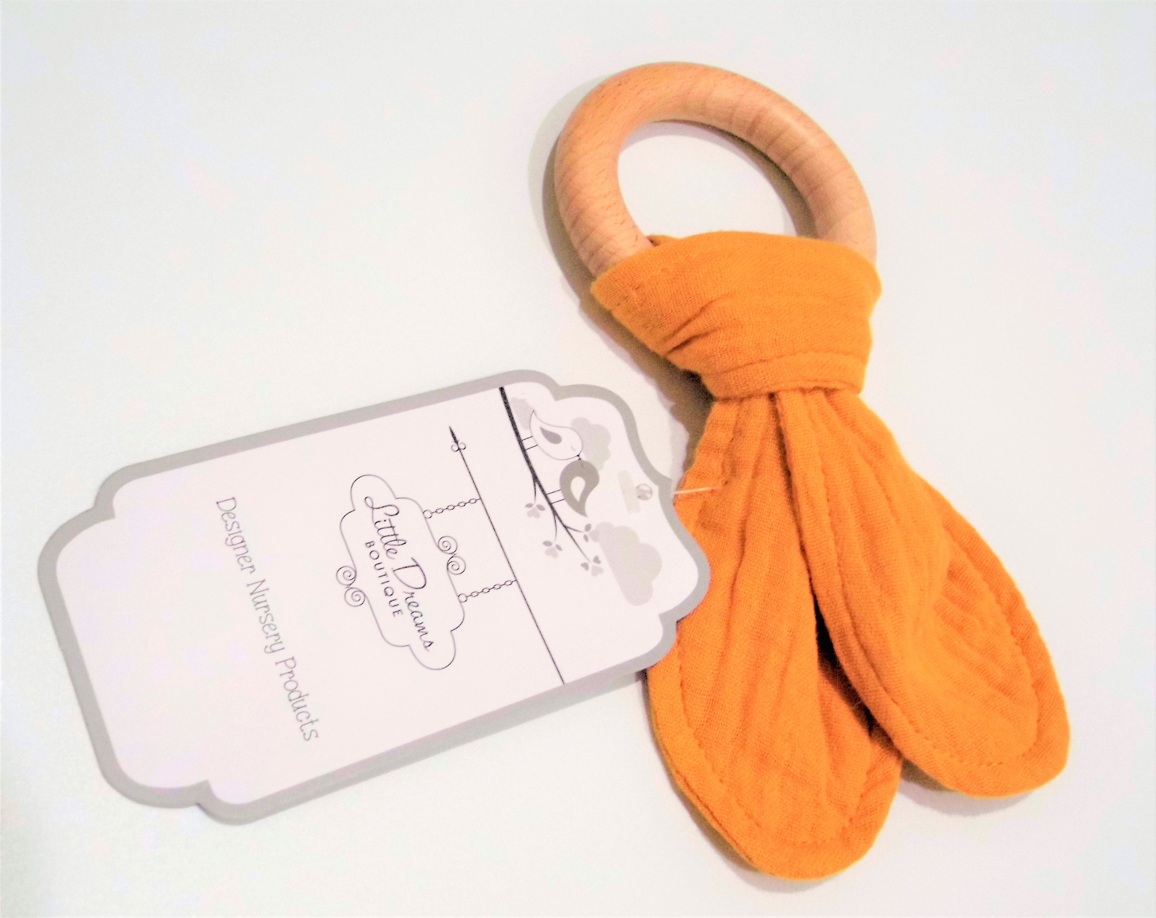 Baby Teether New Zealand Organic 100% Muslin - Gift _ Baby Shower