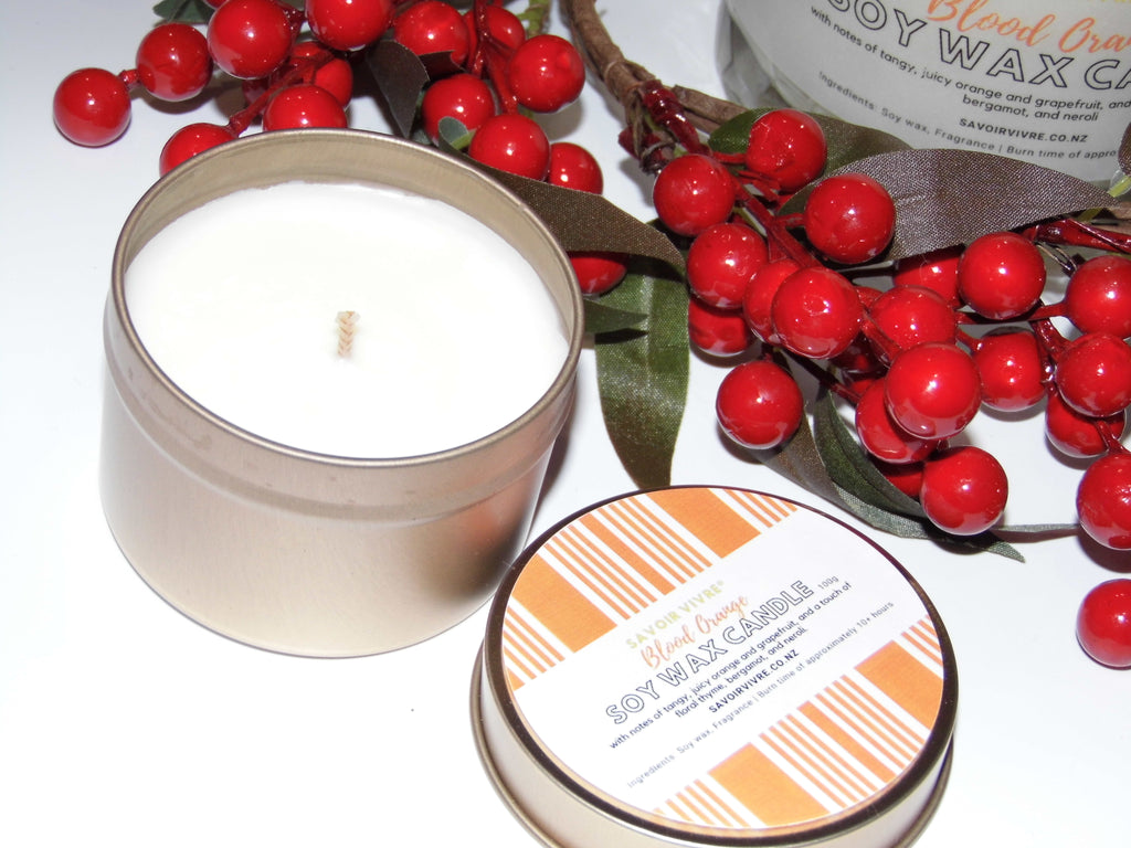 Blood Orange Soy Wax Candle 100g Sample NZ