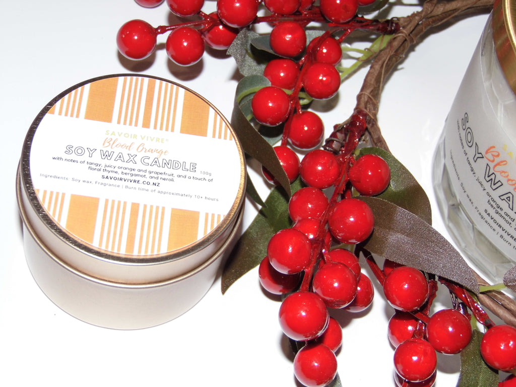 Blood Orange Soy Wax Candle 100g Sample NZ