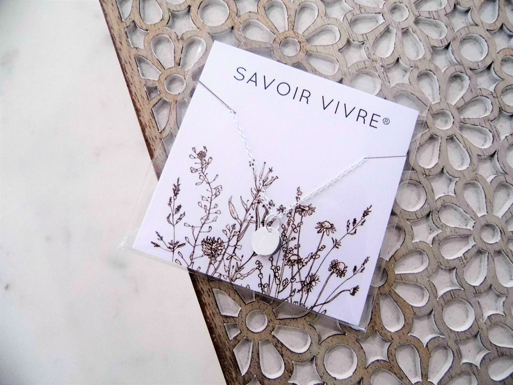 Sterling Silver Circle Necklace NZ AU