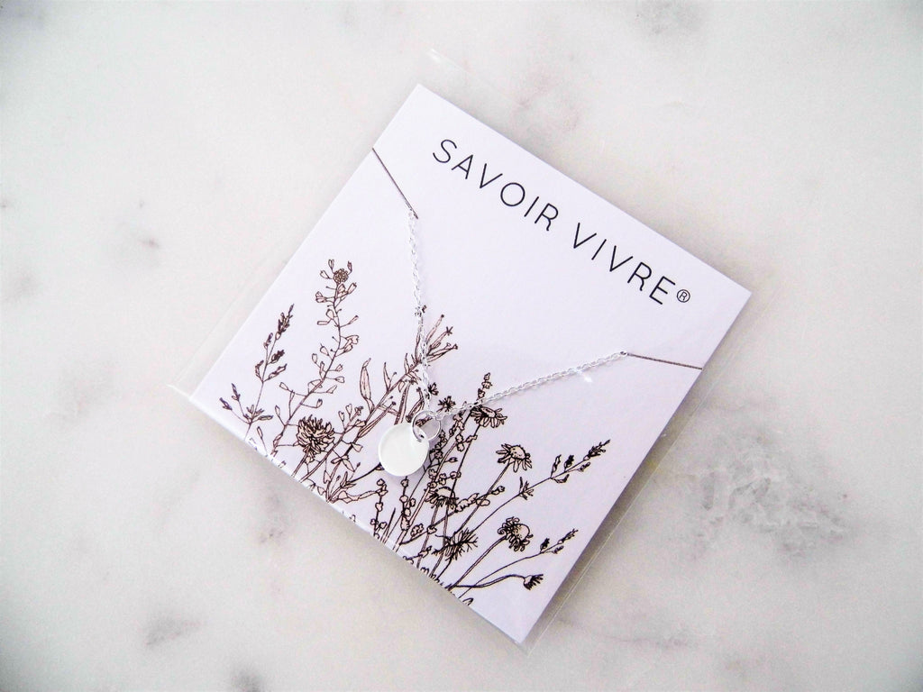 Sterling Silver Circle Necklace NZ