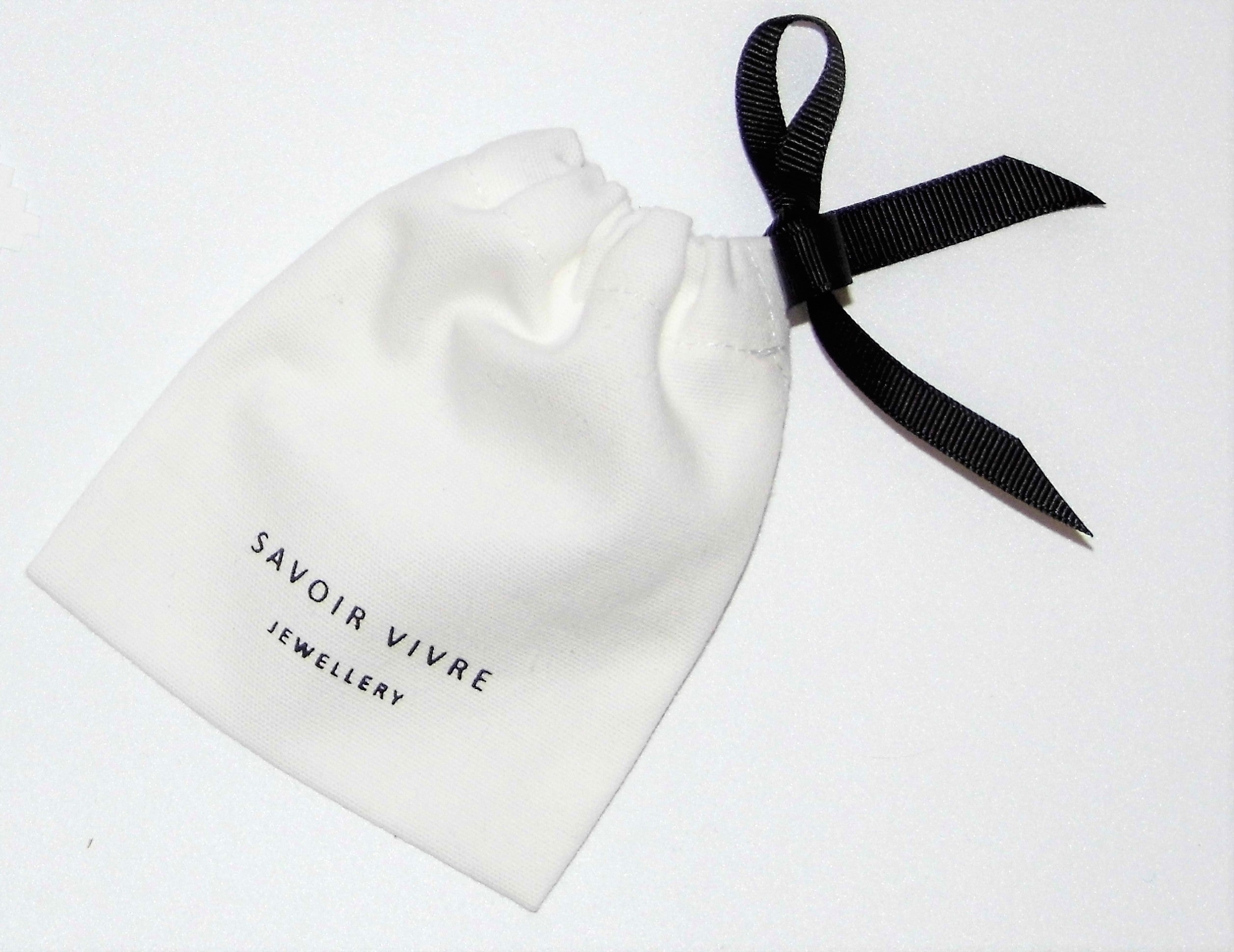 Savoir Vivre Linen Jewellery Bag