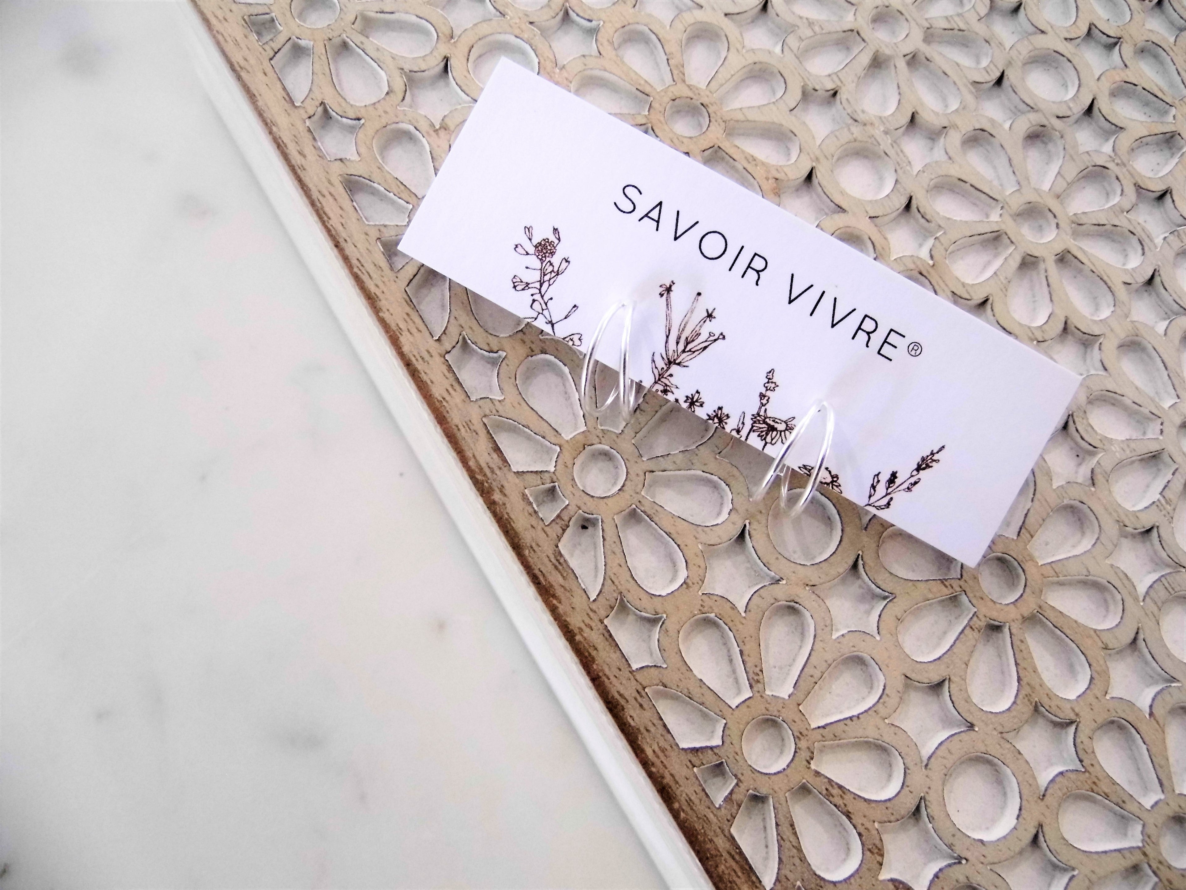 Sterling Silver Half Hoop Stud Earrings NZ AU