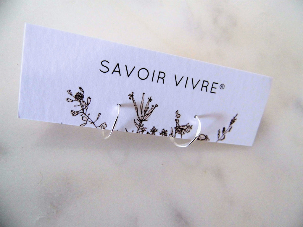 Sterling Silver Half Hoop Stud Earrings NZ AU