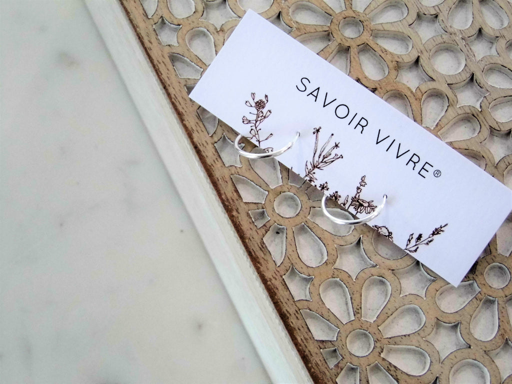 Sterling Silver Hoop Earrings NZ AU