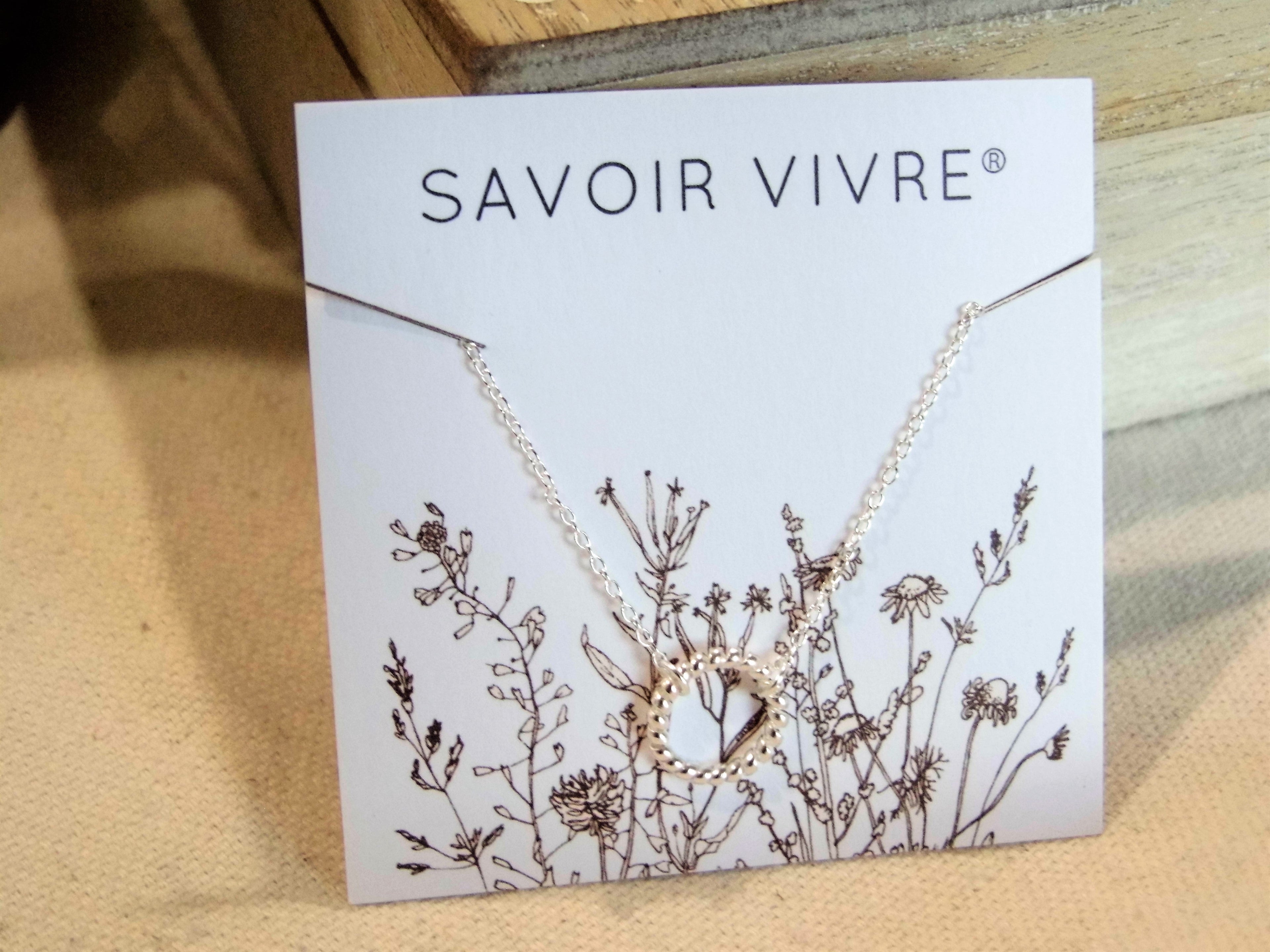 Sterling Silver Twisted Circle Necklace Gift Box NZ