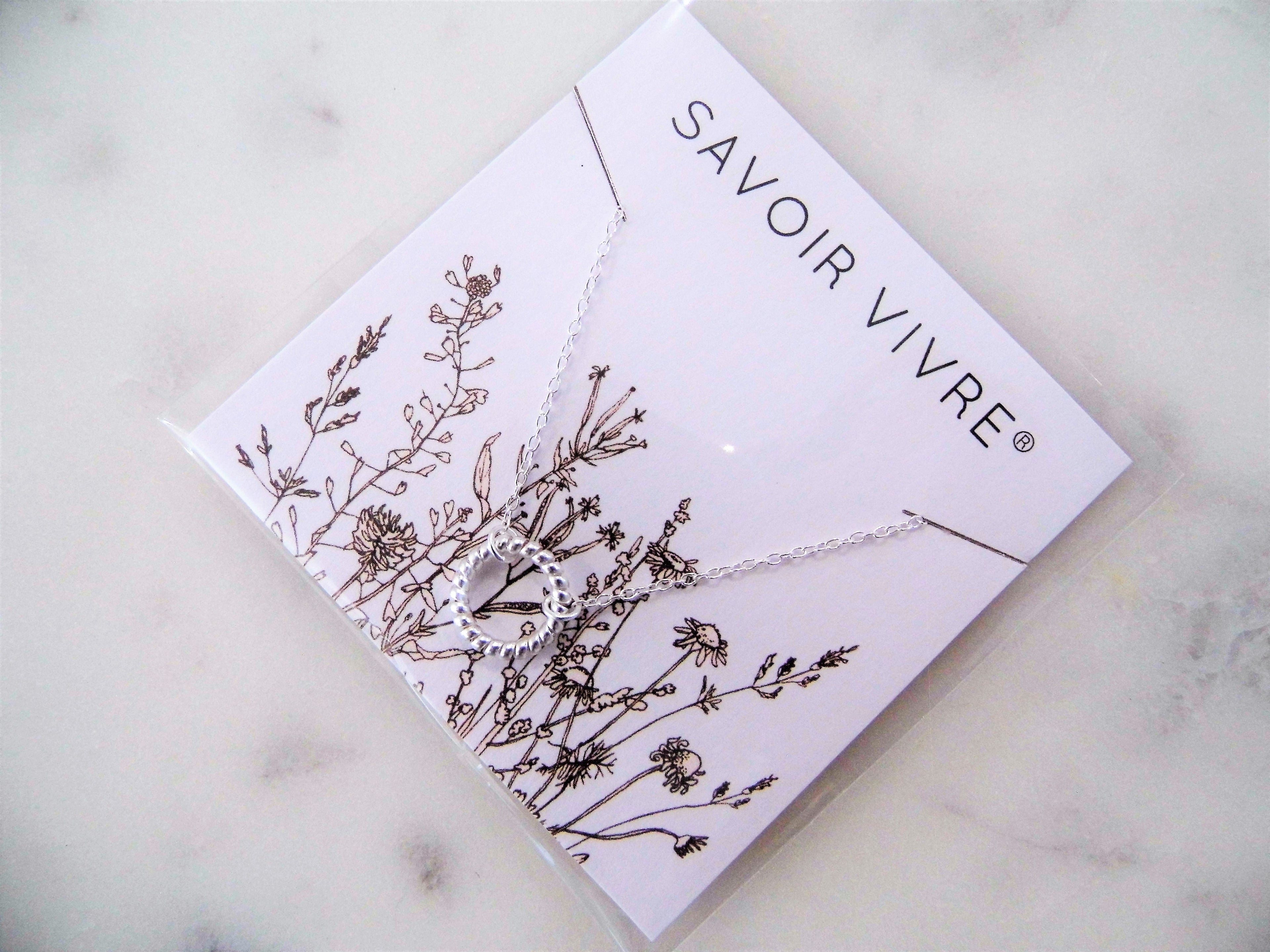 Sterling Silver Twisted Circle Necklace NZ