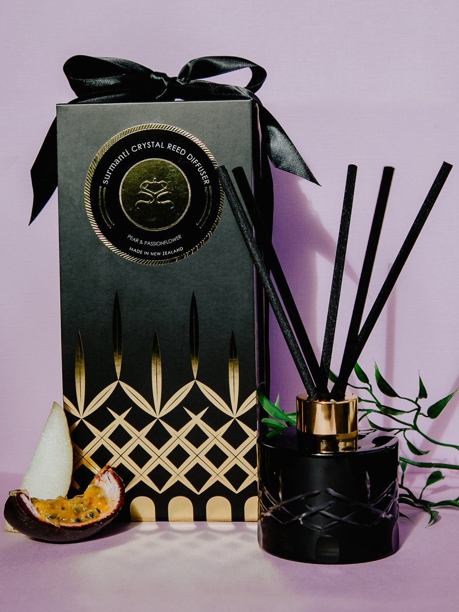 Surmanti Pear & Passionflower Crystal Series Reed Diffuser 100ml