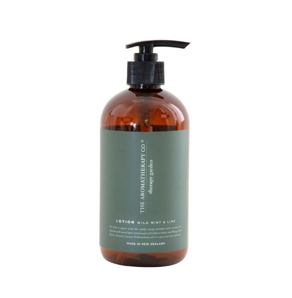 Therapy Garden Hand and Body Lotion 500ml - Wild Mint and Lime The Aromatherapy Co