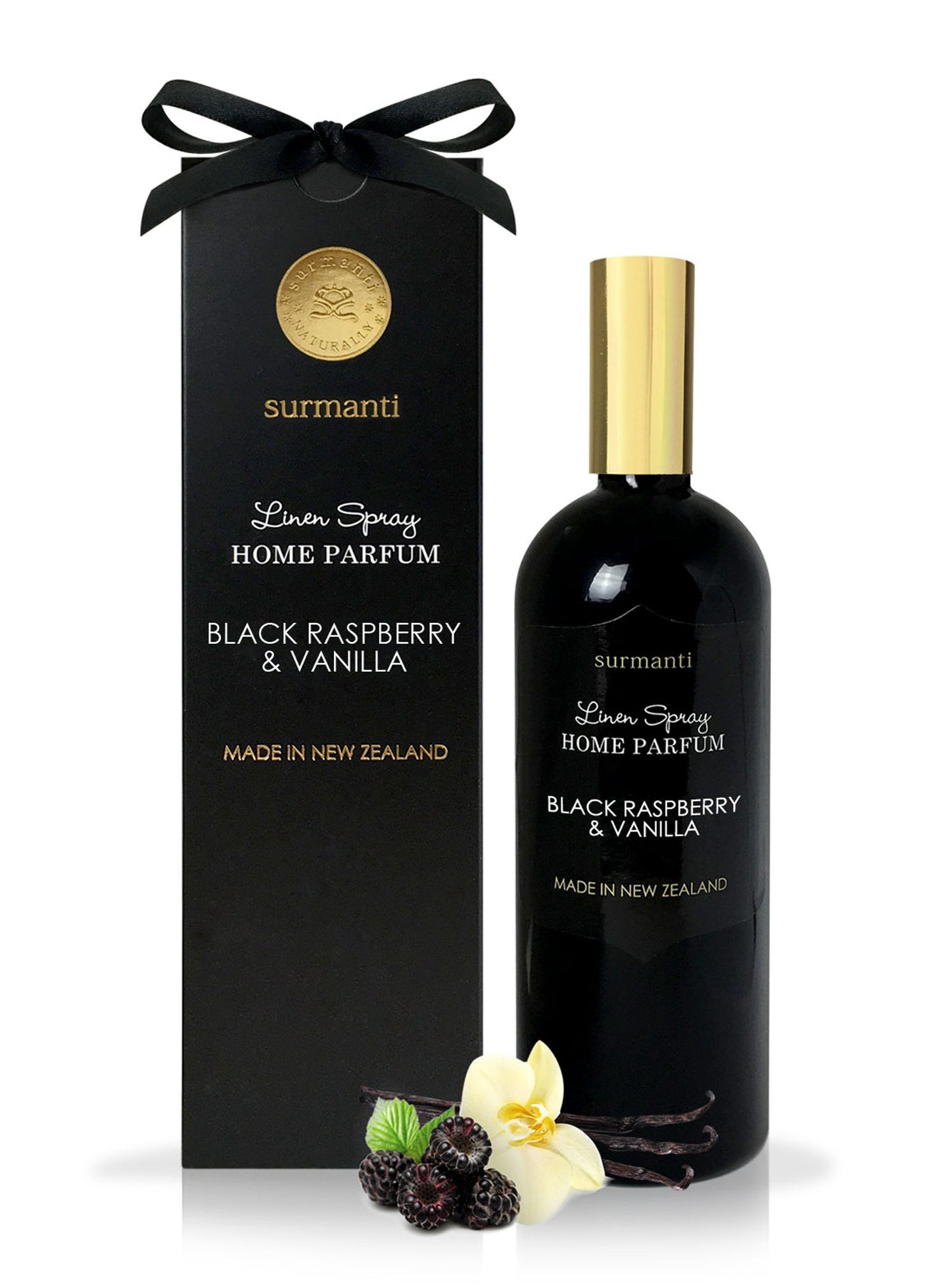 Linen Spray Home Parfum - Black Raspberry & Vanilla 200ml_surmanti nz