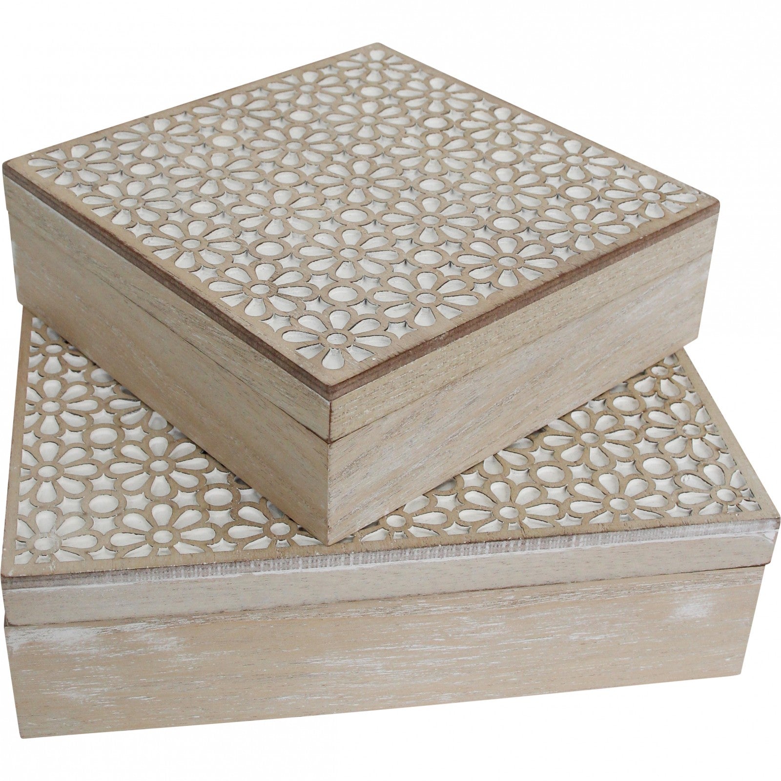 Wooden Daisy Boxes - Set of 2 NZ