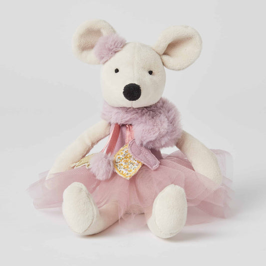 Jiggle & Giggle Toy - Grace Mouse Princess 30cm NZ baby shower gift