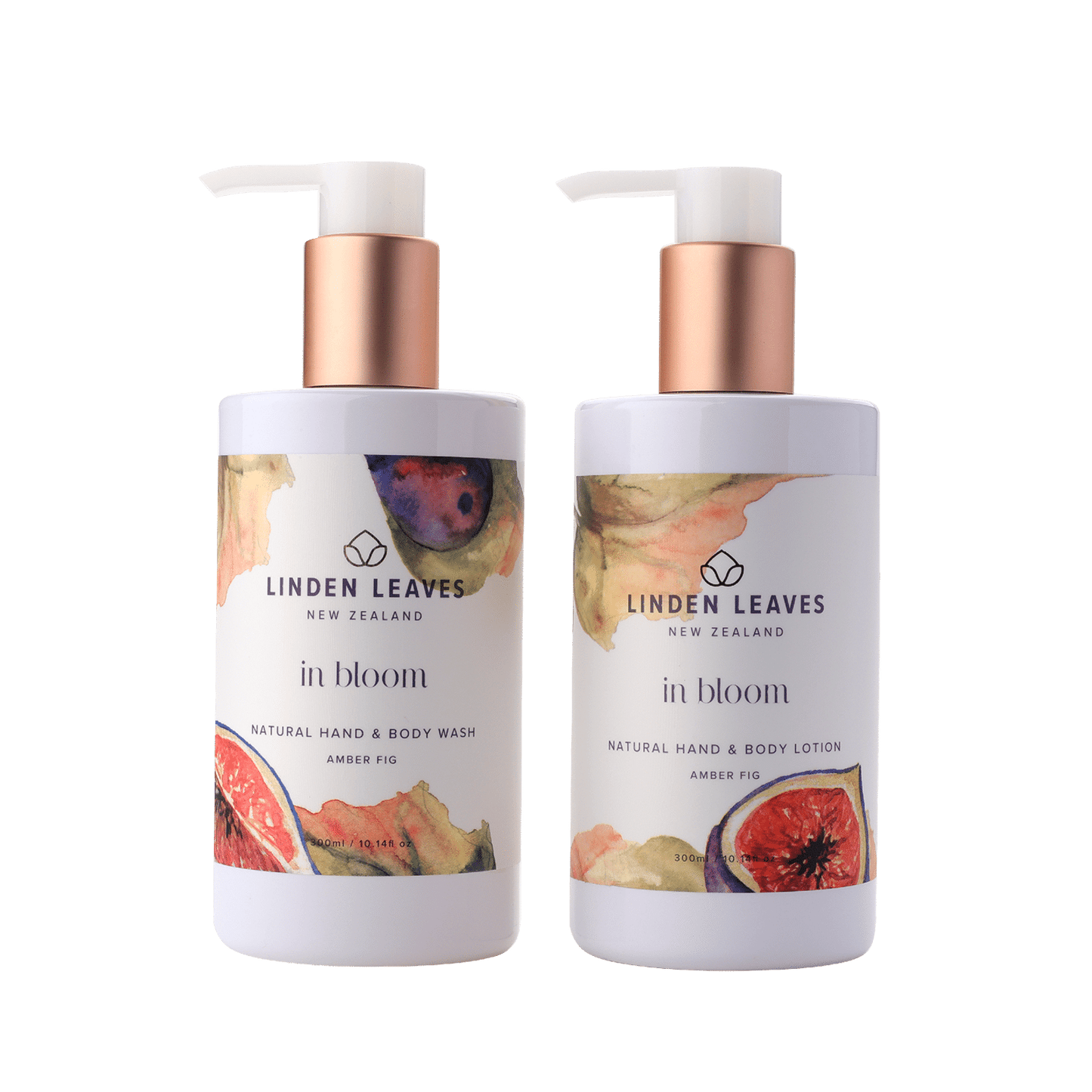 amber fig in bloom hand and body wash & lotion set NZ
