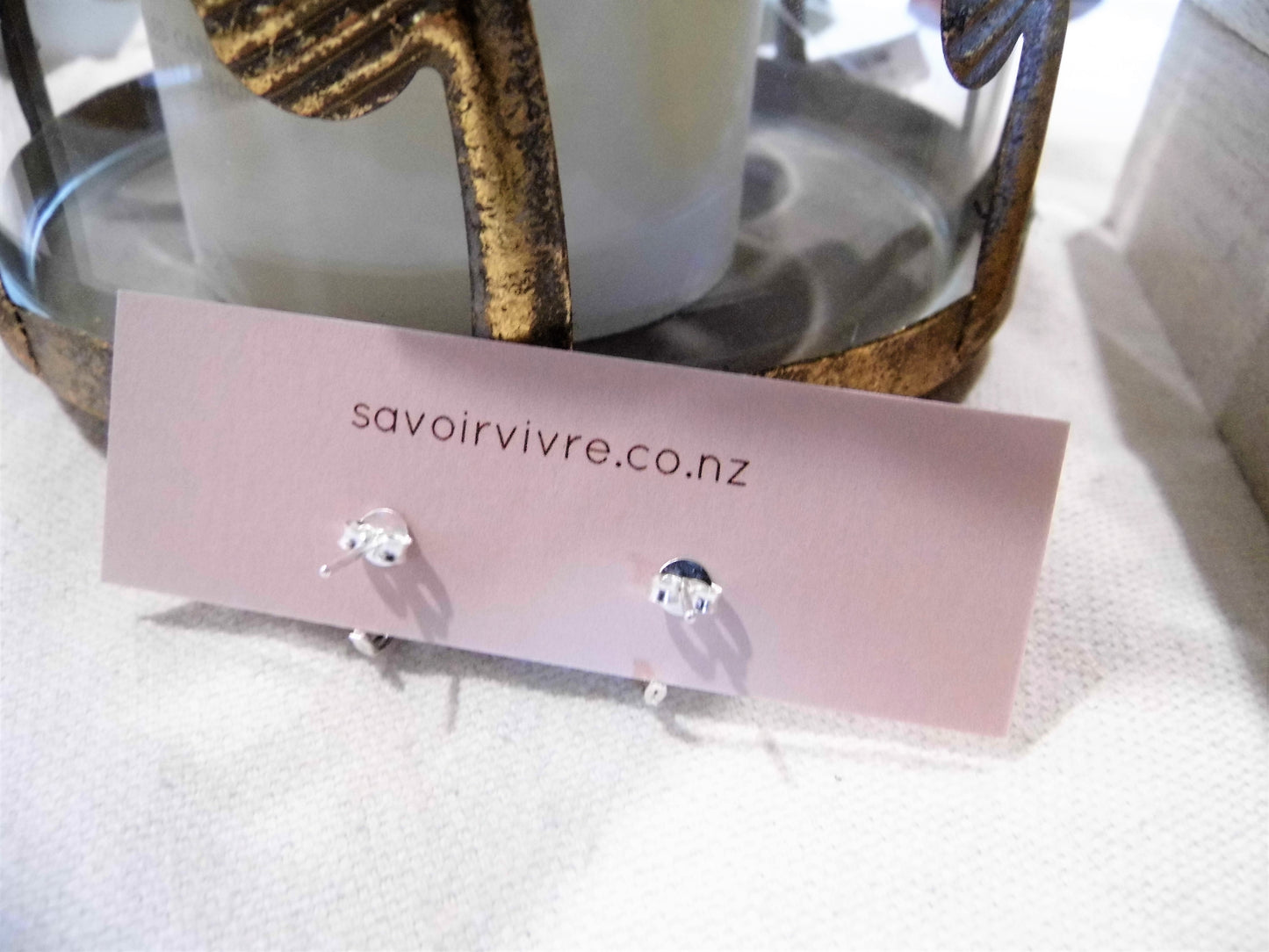 Sterling Silver Stud Hoop Earrings New Zealand