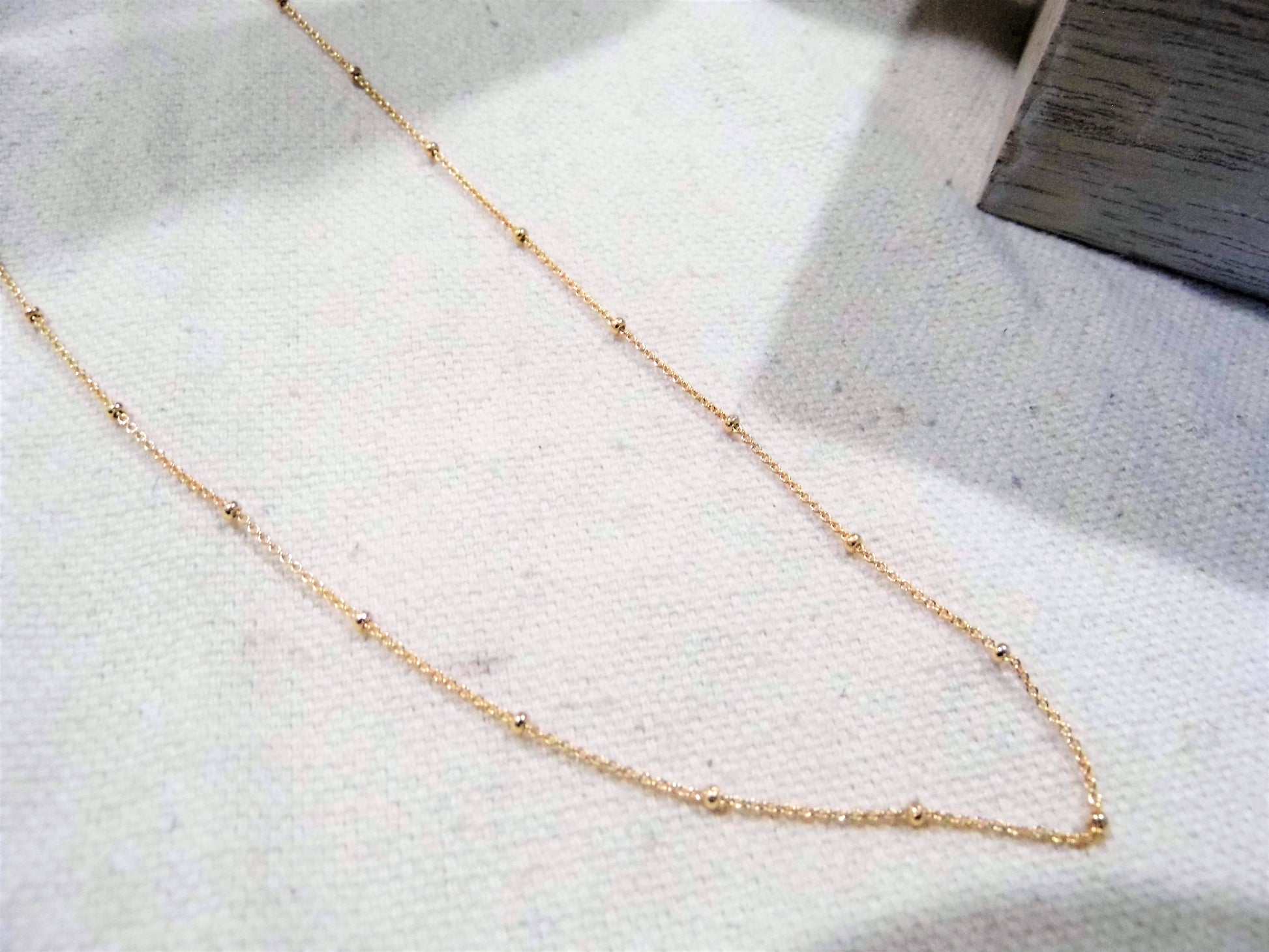 Sterling Silver Gold Satellite Necklace With Extension NZ