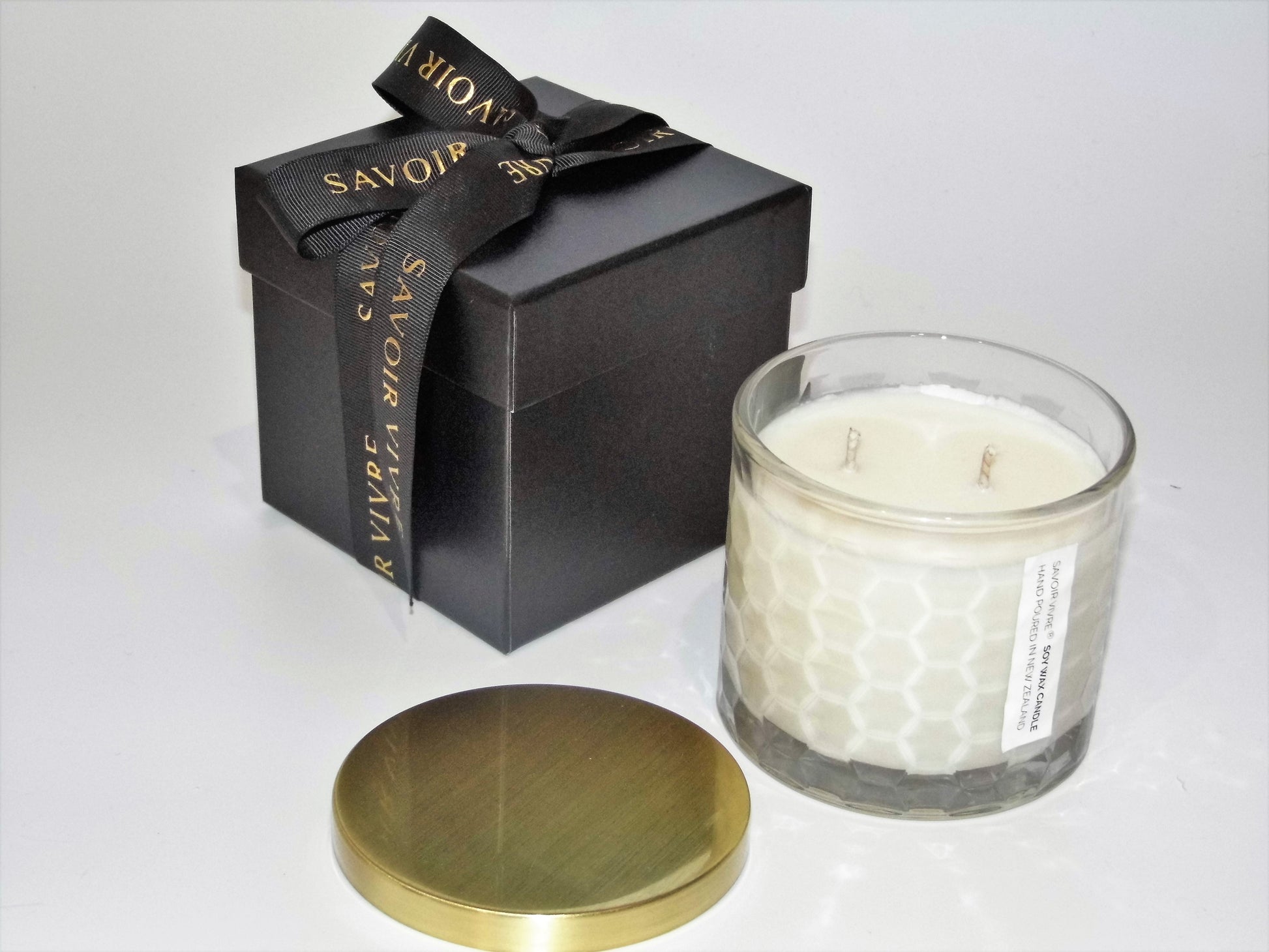 Savoir Vivre Gift Boxed Brown Sugar and Fig Soy Candle 390g NZ
