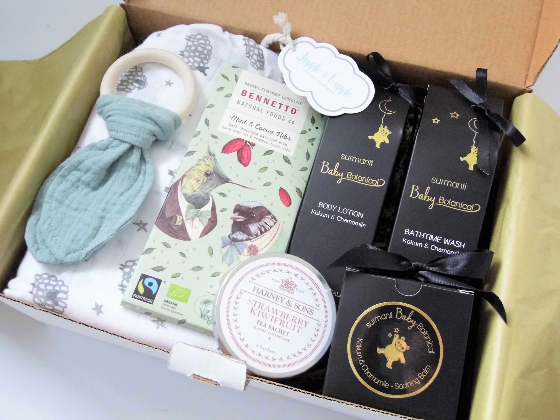 Gender Neutral Baby Gift Box NZ By Savoir Vivre