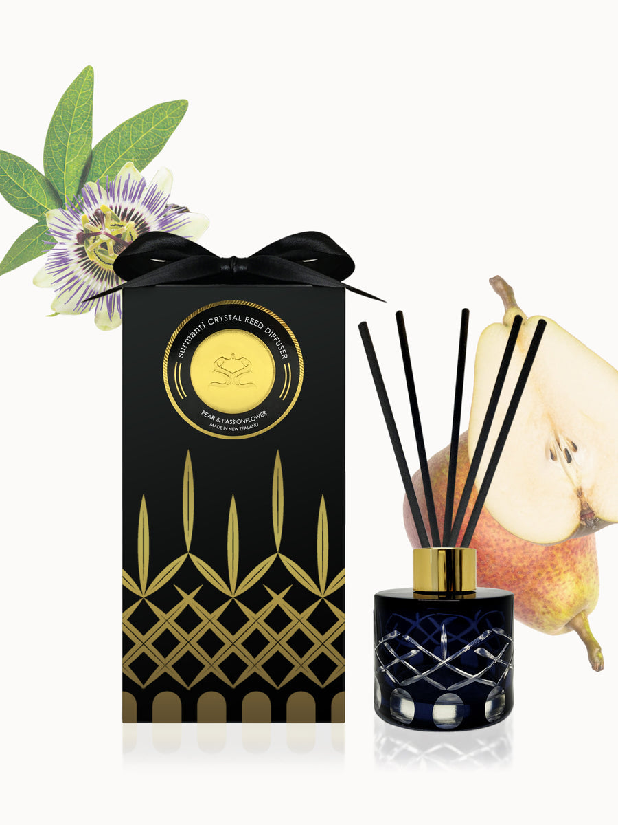 Surmanti Pear & Passionflower Crystal Series Reed Diffuser 100ml