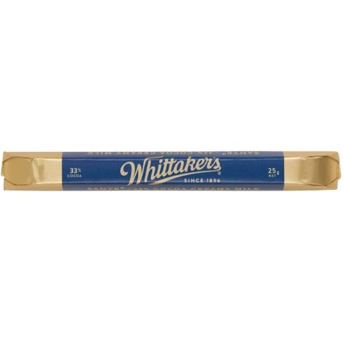 Whittaker's Sante 33% Cocoa Creamy Milk Chocolate Bar 25g