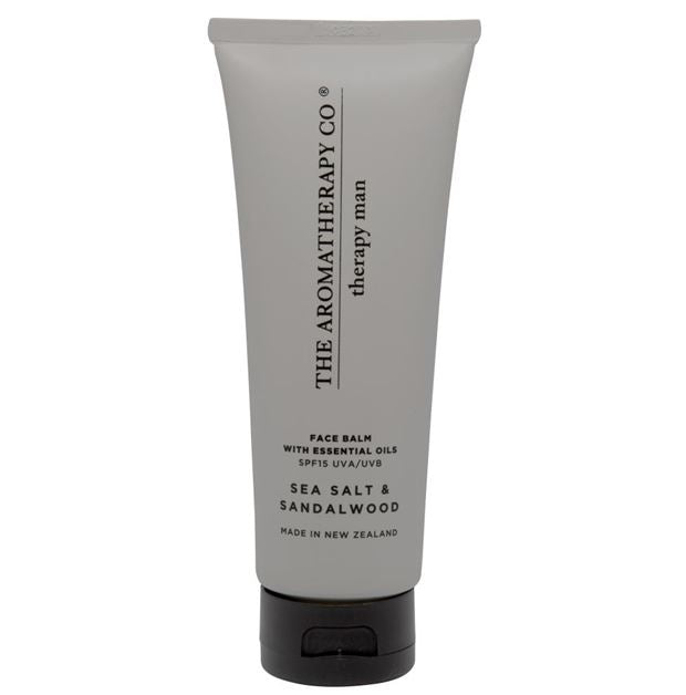 Therapy Man Face Balm SPF15 100ml - Sea Salt and Sandalwood - The Aromatherapy Co